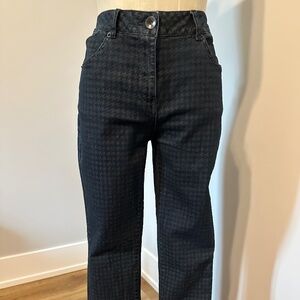 Houndstooth jeans